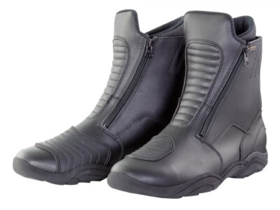 BIKE IT PULSE MIDI TOURER KURZ ZWEI REISSVERSCHLUSS WASSERDICHTE MOTORRADSTIEFEL GRÖSSE 3 4 5