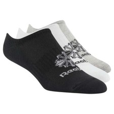 Image of Reebok Classics Foundation Unisex Invisible 3-Pack Socks