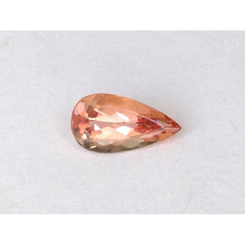 Natural Imperial Topaz Orange color Pear shape 1.87 carats with GIA Report - Picture 4 of 6