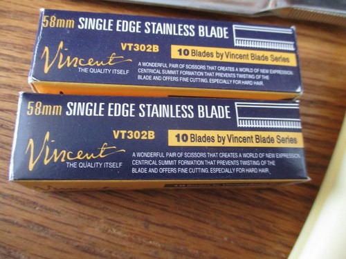 Replacable Blade Straight Razor With 2 10Pk's of Vincent Blades - Picture 2 of 6