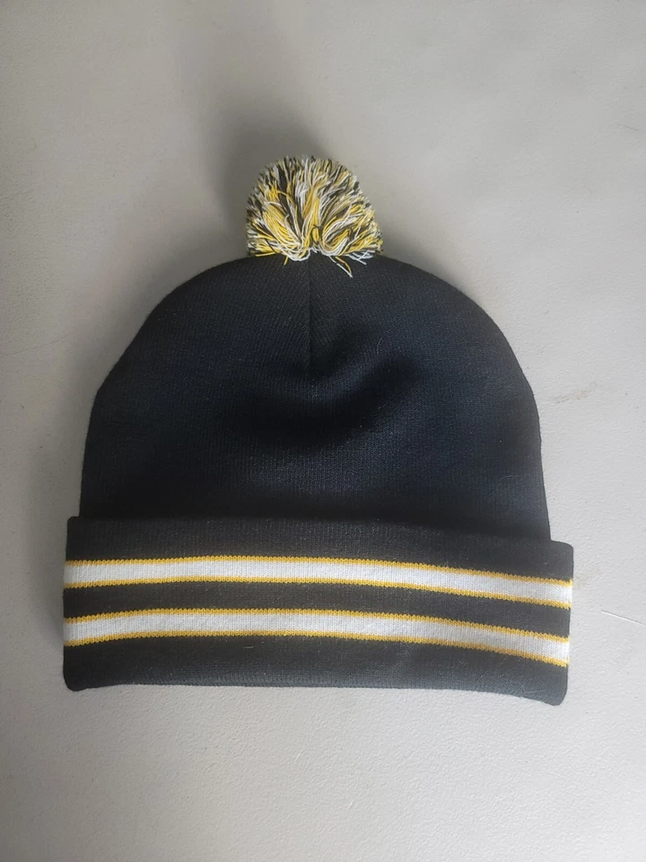 Undefeated Beanie Pom Hat Black Gold & White NWT UNDFTD UND - Image 4 of 4