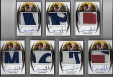 2014 Leaf Trinity Grant Holmes Silver 2 Color Patch Auto 11/25 RC Dodgers