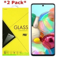 2-Pack Premium Tempered Glass Film Screen Protector for Samsung Galaxy A51/A71