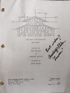 HOME IMPROVEMENT The Kiss & the Kiss-Off Script Signed Courtney Peldon (copy)