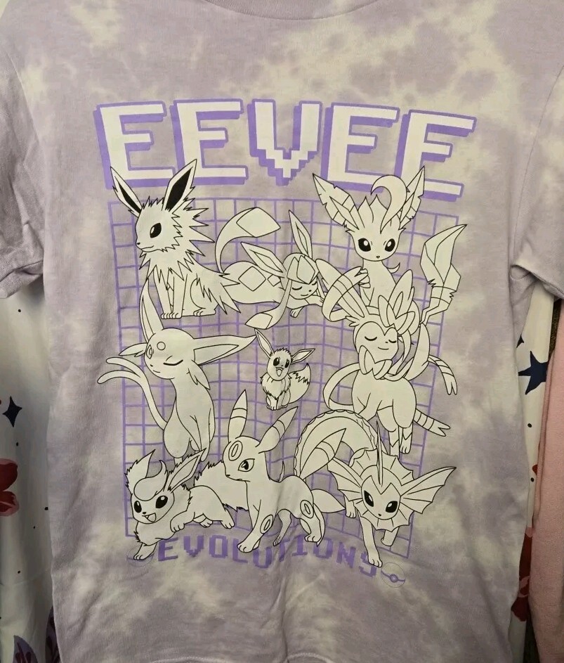 Hot Topic Eevee Eevolutions T-Shirt (Unisex S)