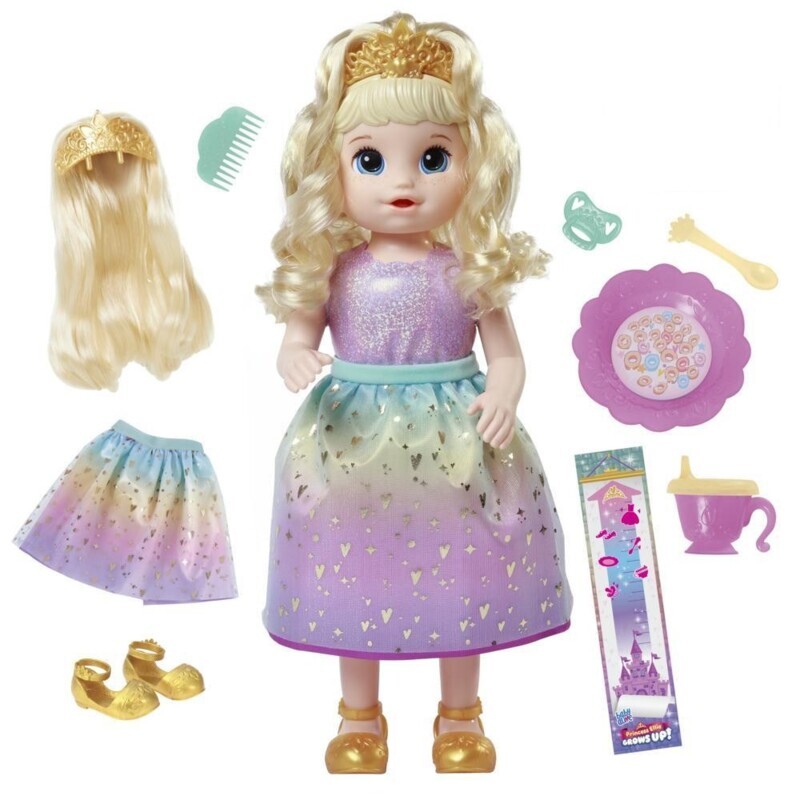 Baby Alive poupée Princesse Ellie parlante pour développer l'autonomie enfant