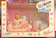 Miniworld Zapf Baby Born My Mini Room Set Baby w/ Outfit Chair & Dresser NOS