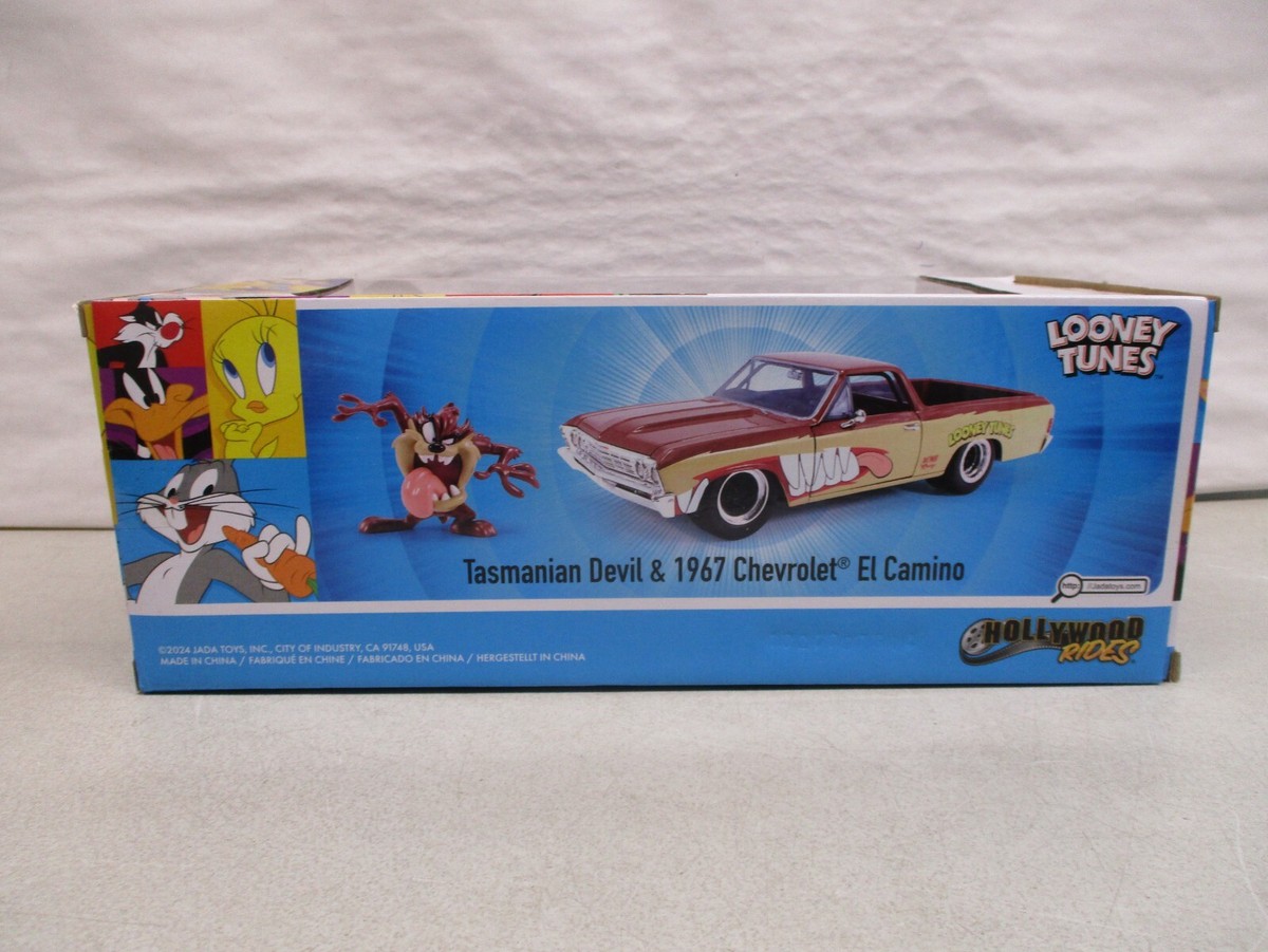 Looney Tunes タズマニアンデビル 1967エルカミーノ Amazon.com: Looney Tunes 1:24 1967 Chevy El Camino Die-Cast