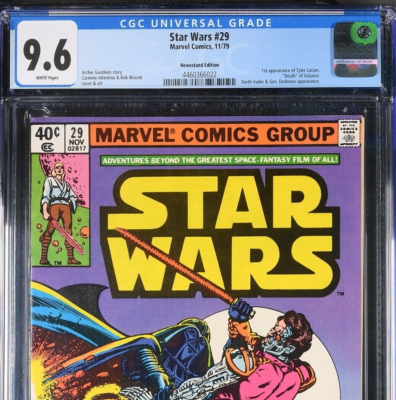 MARVEL STAR WARS #29 CGC 9.6 NM+ 1979 NEWSSTAND WHITE Pages 1ST