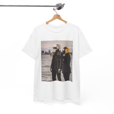 Daft Punk Tshirt Retro Band EDM Techno Tour Merch Unisex Heavy Cotton Tee