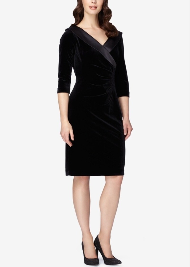tahari asl black dress