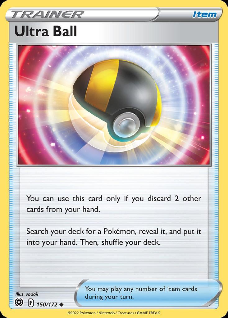 Pokemon Ultra Ball (150/186) Brilliant Stars NM
