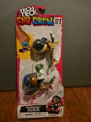 TECH DECK Twin Shred 2 Figure Pack & Finger Skate Board SK8 Crew 2024