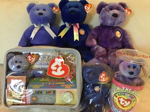 FACTORY SEALED Ty Clubby Beanie Baby Buddy Sets I - II - IV & Platinum Lot Of 6 - Picture 1 of 23
