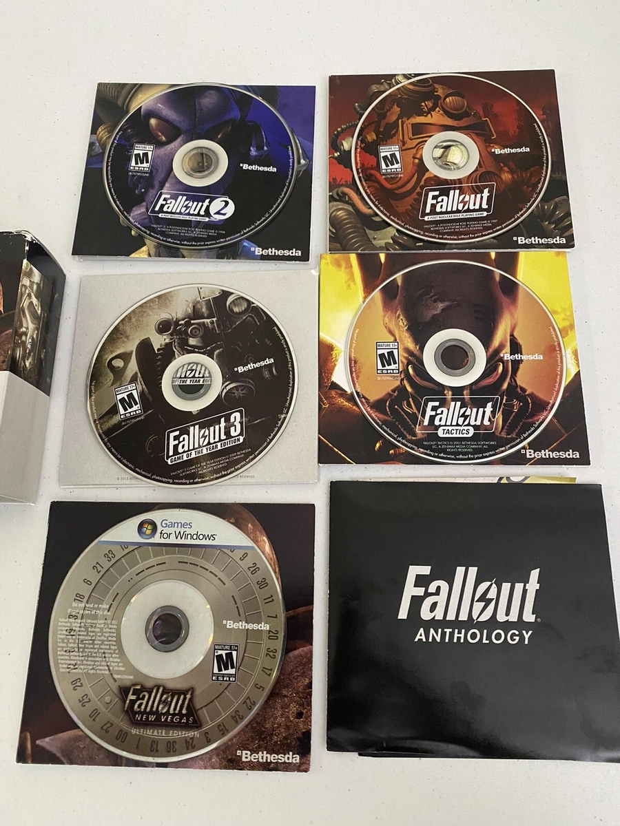 Fallout Anthology (PC: Windows, 2015) GAMES ONLY, FALLOUT 4 DISC.