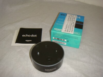 AMAZON ECHO DOT 2ND GENERATION BLACK AS-IS FOR PARTS REPAIR