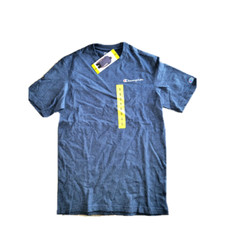 Champion Men's Shirt Short Sleeve T-Shirt Crew Neck NAVY, SMALL NWT
