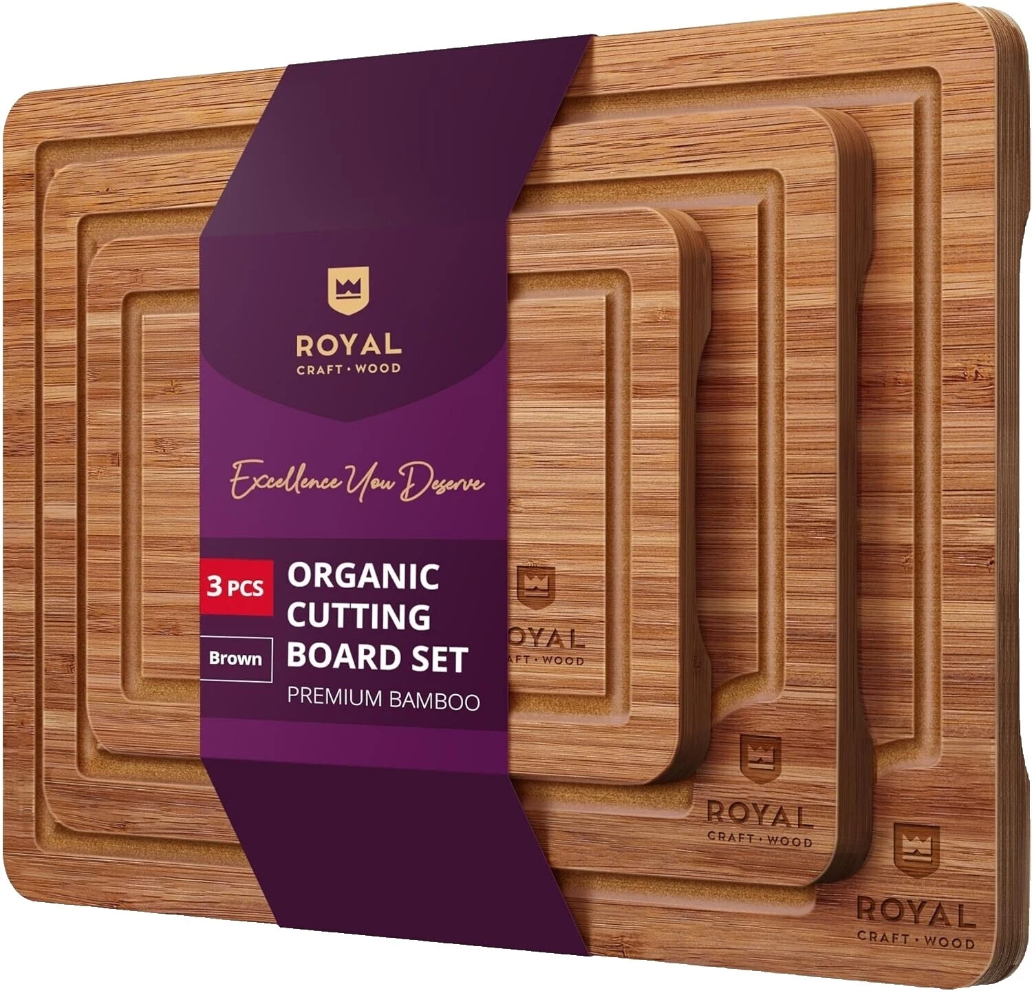 Tablas de corte de Vidrio Marrón