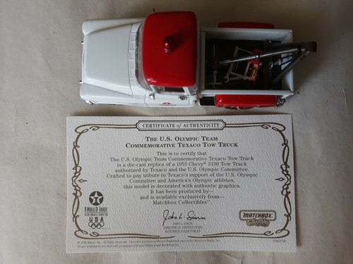 1/43 MATCHBOX COLLECTIBLES 1955 U.S.OLYMPIC TEAM CHEVY 3100 YYM-37799 TOW TRUCK - Picture 10 of 11