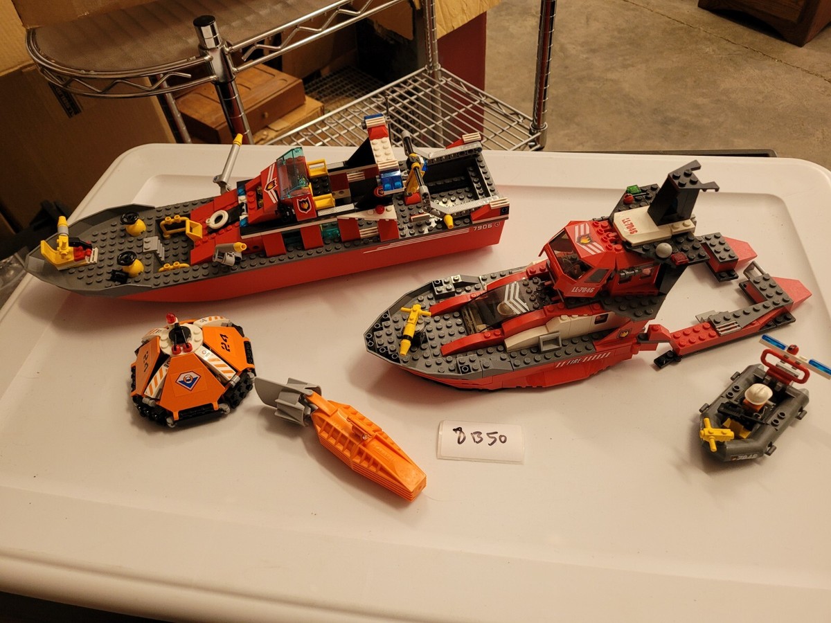 fire dept ship boat coastguard sea Lego Technic Bionicle Lot Parts