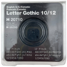 Smith Corona Print Wheel Letter Gothic 10/12 H 20710 thumbnail
