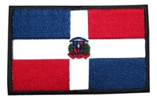 Dominican Republic National Country Flag Embroidered Hook and Loop Patch