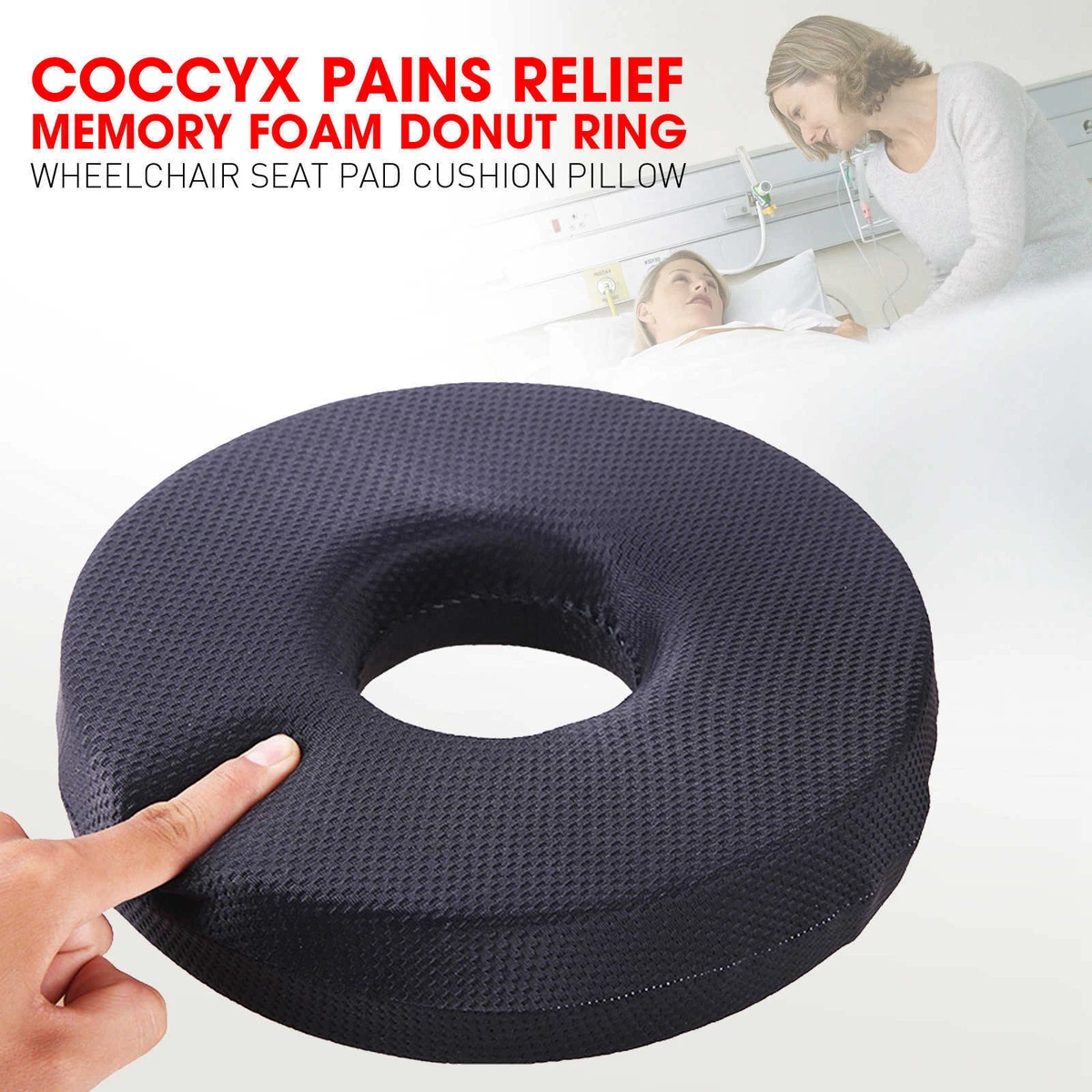 Donut Pillow - Ring Cushion For Relief Of Tailbone Pain & More