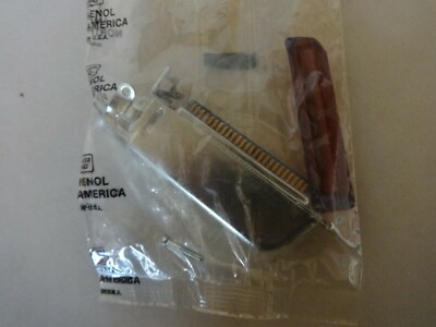 AMPHHENOL 33 BUNKER RAMO CHICAGO 50 PIN 90 DEGREE ,GOLD PLATED CONNECTOR
