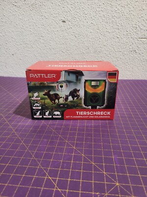 PATTLER Solar Animal Deterrent Motion Sensor 10m Range Flame Light _0.4_5