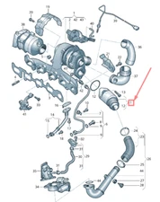 New Volkswagen Tiguan AD MK2 Exhaust Manifold Muffler 04L131111T