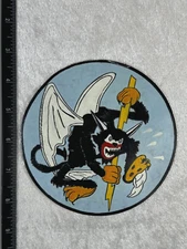 WWII ERA US 436TH TACTICAL FIGHTER TRAINING SQUADRON HAND PAINTED LEATHER PATCH