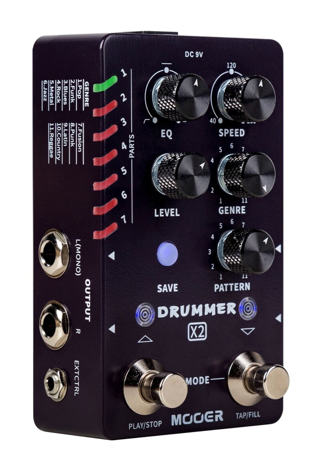 Mooer Drummer X2 Series Drum Machine Effects Pedal + Power Supply eBay