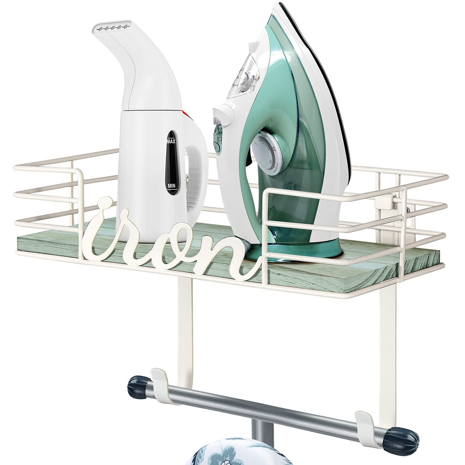 TJ.MOREE Ironing Board Hanger Wall Mount - Laundry Room Decor Iron and Ironin...-image