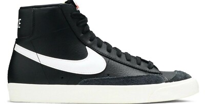 Nike Mens Size 9 Nike Blazer Mid \'77 Vintage Casual Shoe Black Sail BQ6806 NIKE Blazer Mid  main image 3