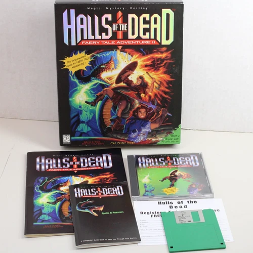 Halls of the Dead Faery Tale Adventure II 2 BIG BOX PC Game (NO poster)