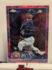 2023 Topps Chrome Update Series - Rookie Debut Taj Bradley #USC209 Magenta &...