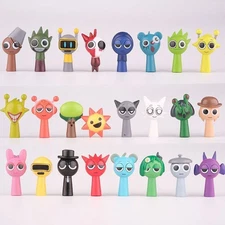 24pcs set Sprunki Model Toy Game Action Figures Toy Birthday Gift Figure Model.