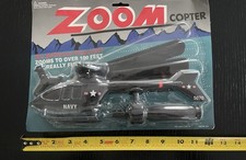 Helicopter ZOOM COPTER USA Navy Flies Over 100 FT. No Batteries Needed NIP