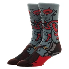 Bioworld Mens Crew Socks Drax Guardians Of The Galaxy Size 10-13 Marvel Comics