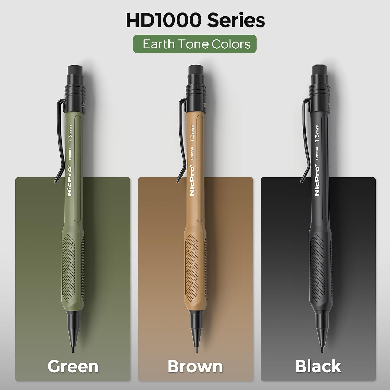 1.3 Mm Mechanical Pencils Set 3 Colors, HD1000 1.3 Lead Pencil, 3Pcs | eBay