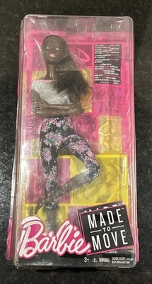 Mattel Barbie Made to Move Doll -Yoga Wellness-African American