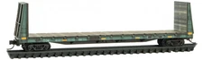 Texas Oklahoma & Eastern 61' Bulkhead Flat Car Micro-Trains #054 45 091 N Scale