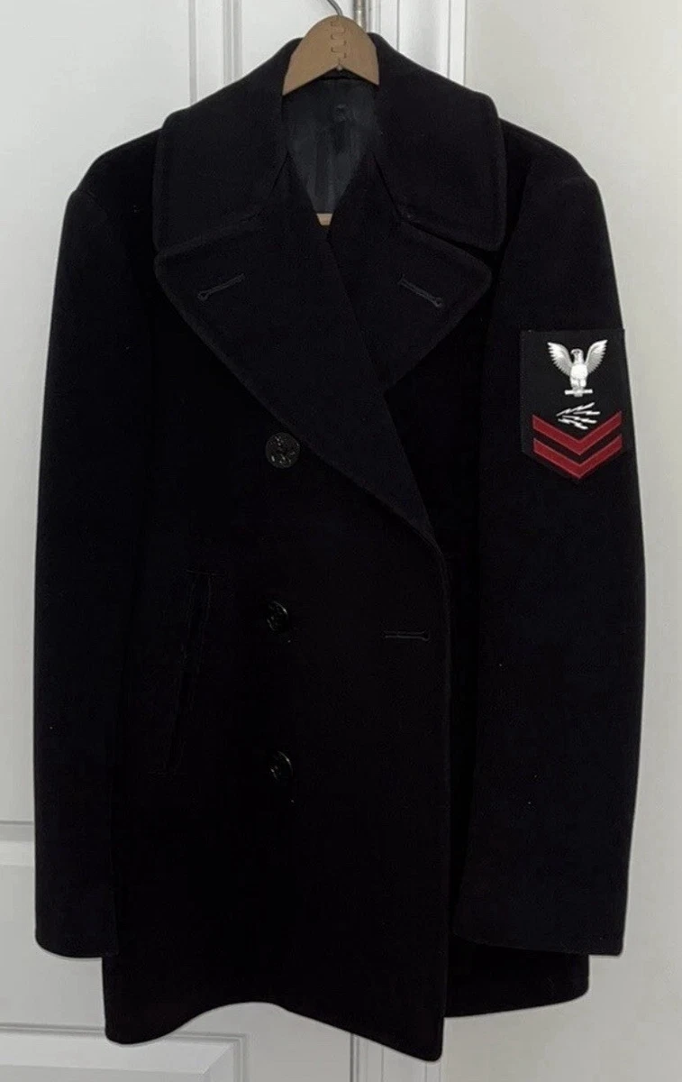Vintage Pea Coat In Vintage Outerwear Coats & Jackets For Men for
