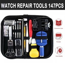 147 Pcs Watch Repair Kit Watchmaker Back Case Remover Opener Link Pin Spring Bar
