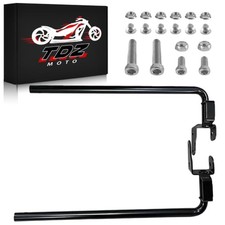 TDZ Gloss Black Rear Saddlebag Lower Supports Saddlebags Bagger Guard Support...