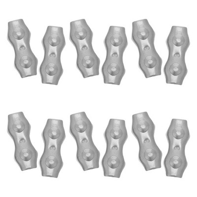  12 Pcs Drahtseilflügelklemme Drahtseilklemme Steel Wire Rope Clamp