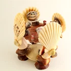 Vintage Seashell Frogs Playing Poker Handmade Shell Souvenir w/Coca Cola Cans