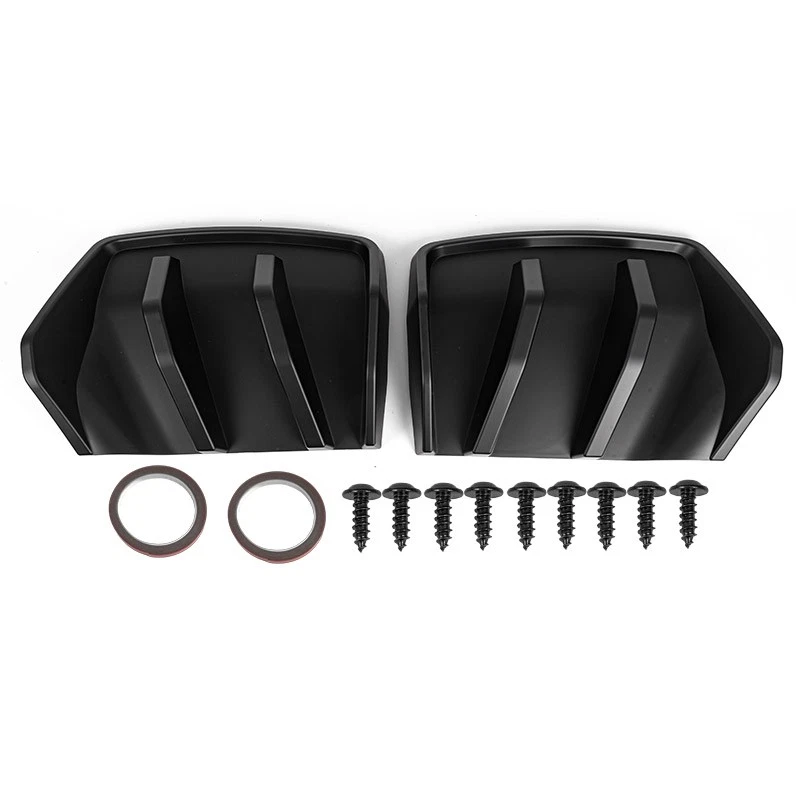 Difusor de parachoques trasero negro mate aletas grandes para Corvette C7 2014-2019 6,2 L Foto 2 de 4