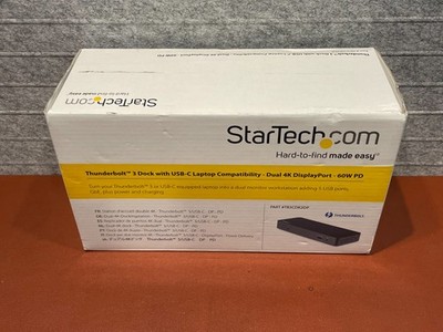 StarTech Thunderbolt 3 TB3CDK2DP Docking Station Hub USB-C 4K60Hz Display