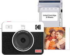Kodak Mini Shot 3 Retro - Portable Instant Camera and Photo Printer – 2-In-1 Pri